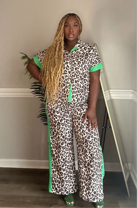 Green Striped Leopard