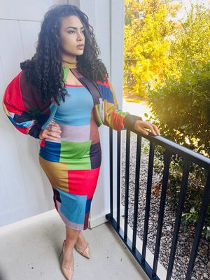 Color Block Bodycon Dress
