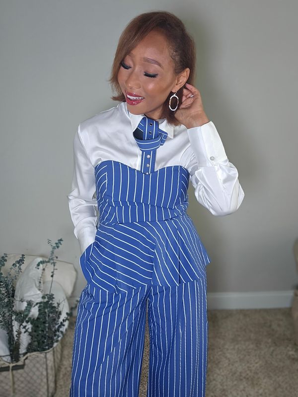 Pinstripe Two Piece (In Store Only)