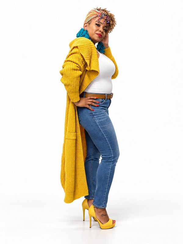 Golden Leaves Oversized Cardigan