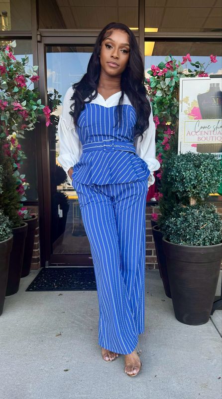 Pinstripe Two Piece (In Store Only)