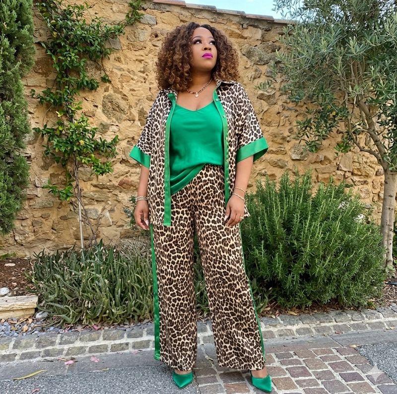 Green Striped Leopard