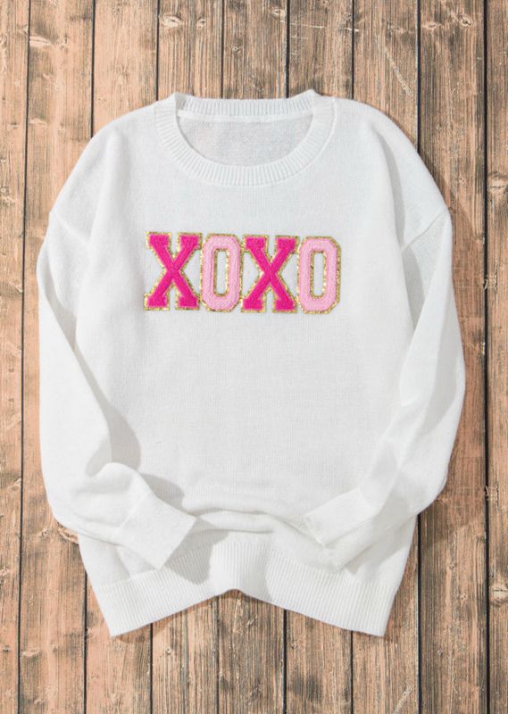 White XOXO Sweater