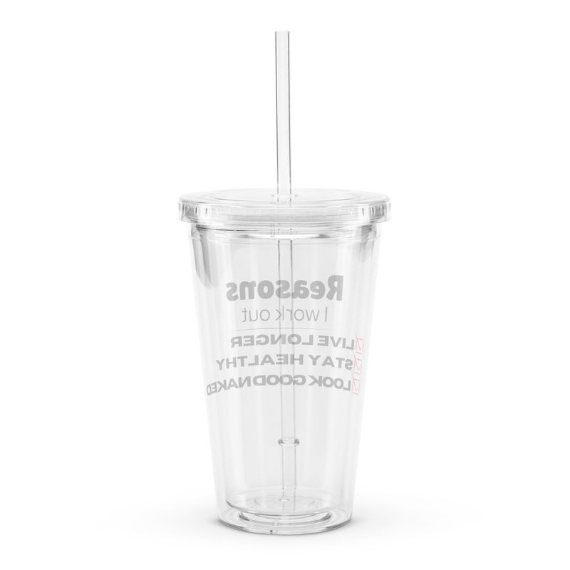Reasons Clear plastic tumbler