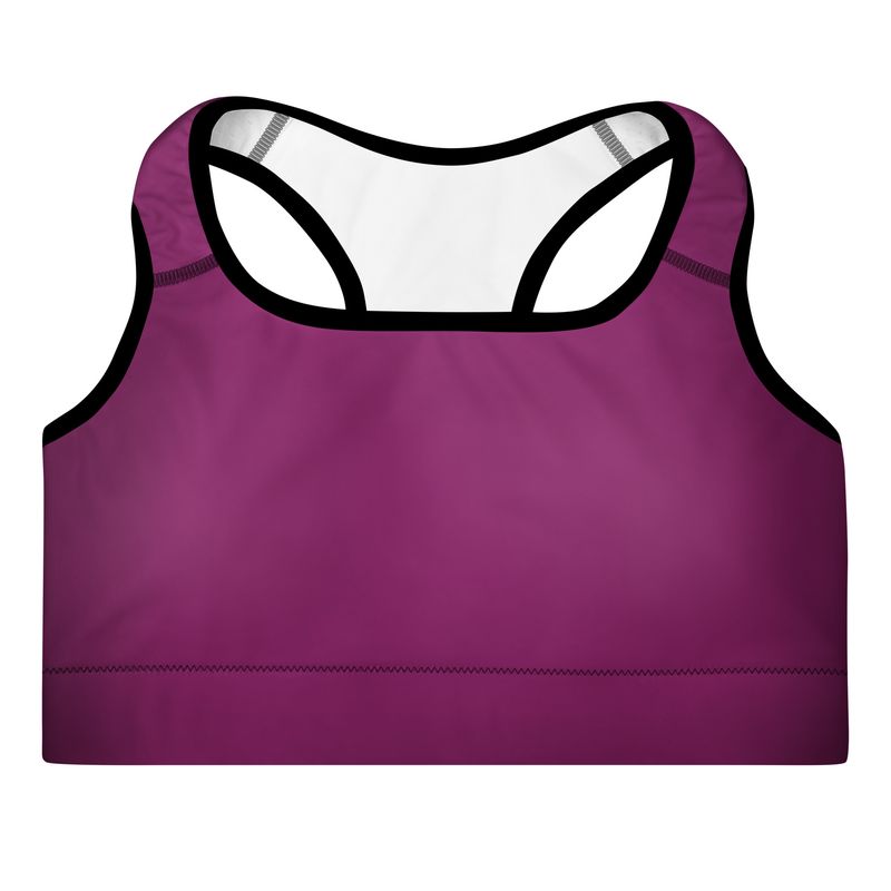 Eggplant Padded Sports Bra