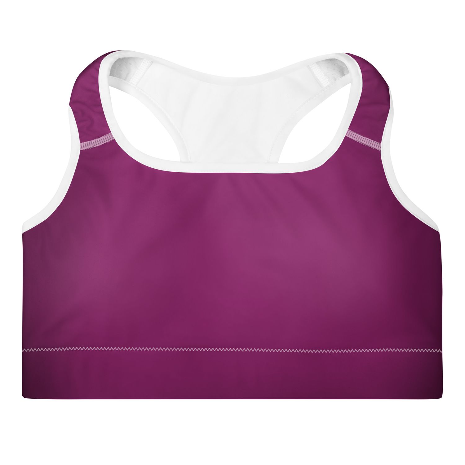 Eggplant Padded Sports Bra