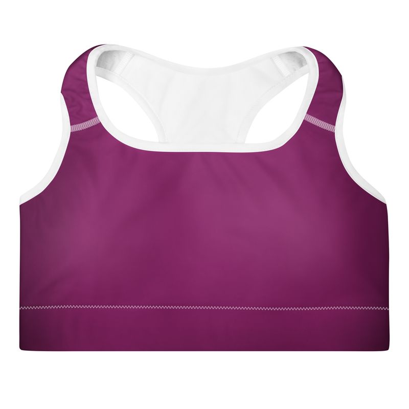Eggplant Padded Sports Bra