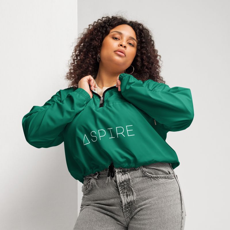 Rainforest Green Women’s cropped windbreaker