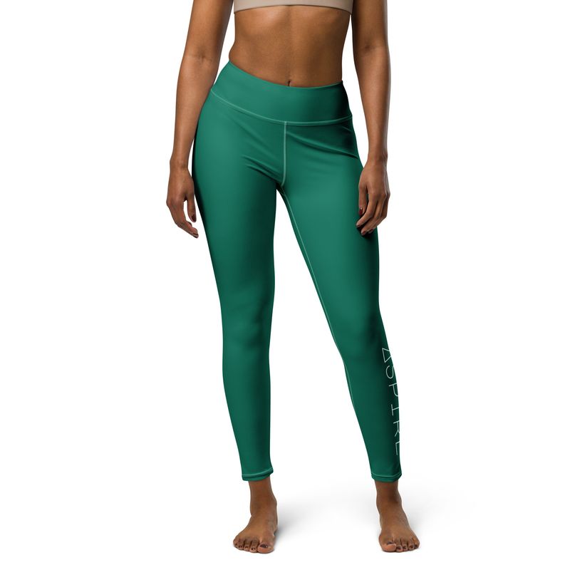 Rainforest Green Yoga Leggings