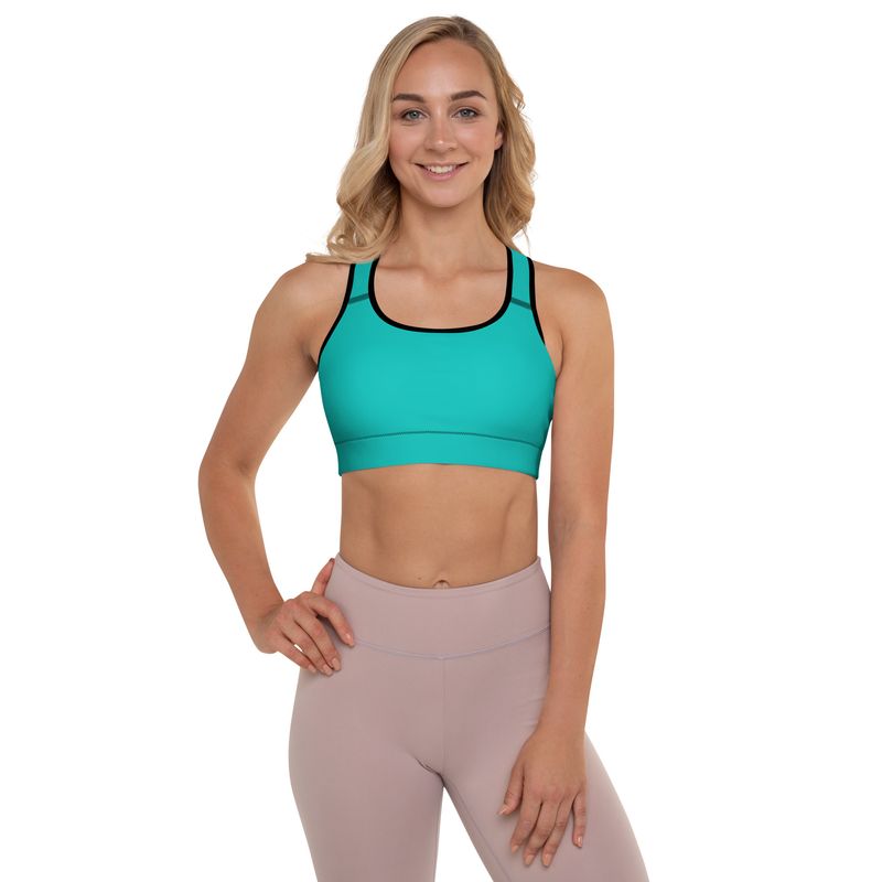 Iris Blue Padded Sports Bra