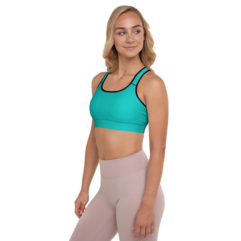 Iris Blue Padded Sports Bra