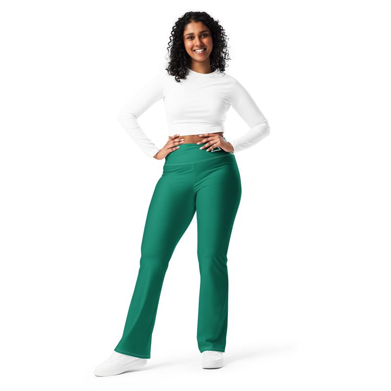 Rainforest Green Flare leggings