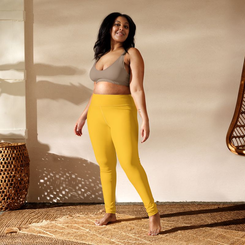 Yellow Yoga Leggings