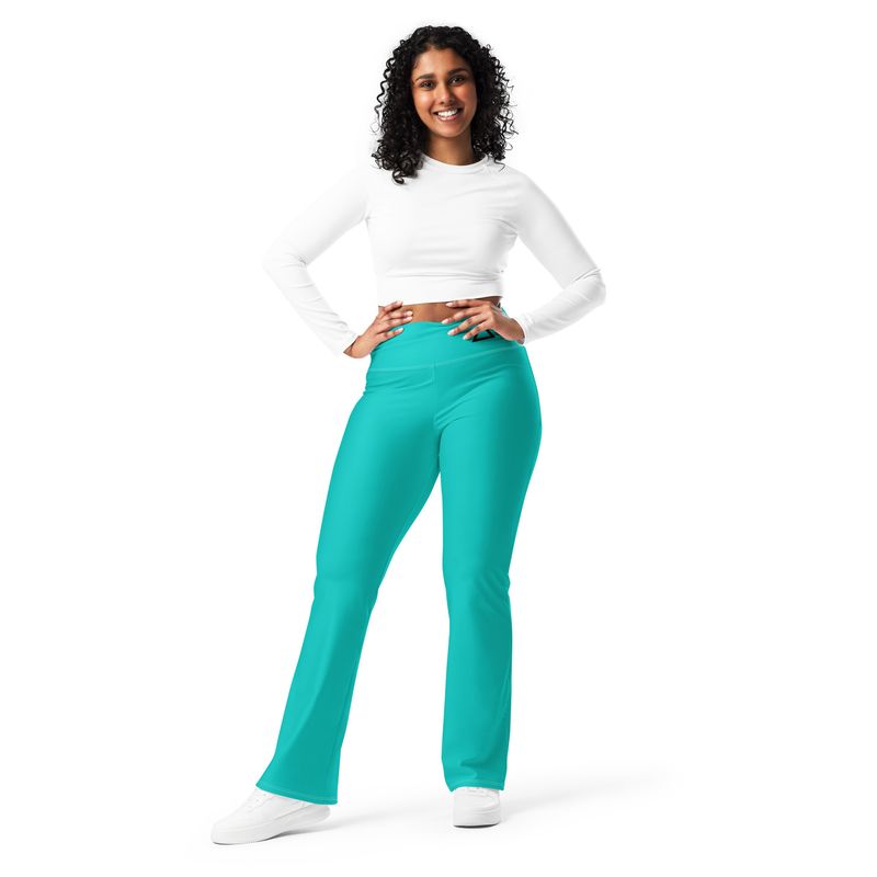 Iris Blue Flare leggings