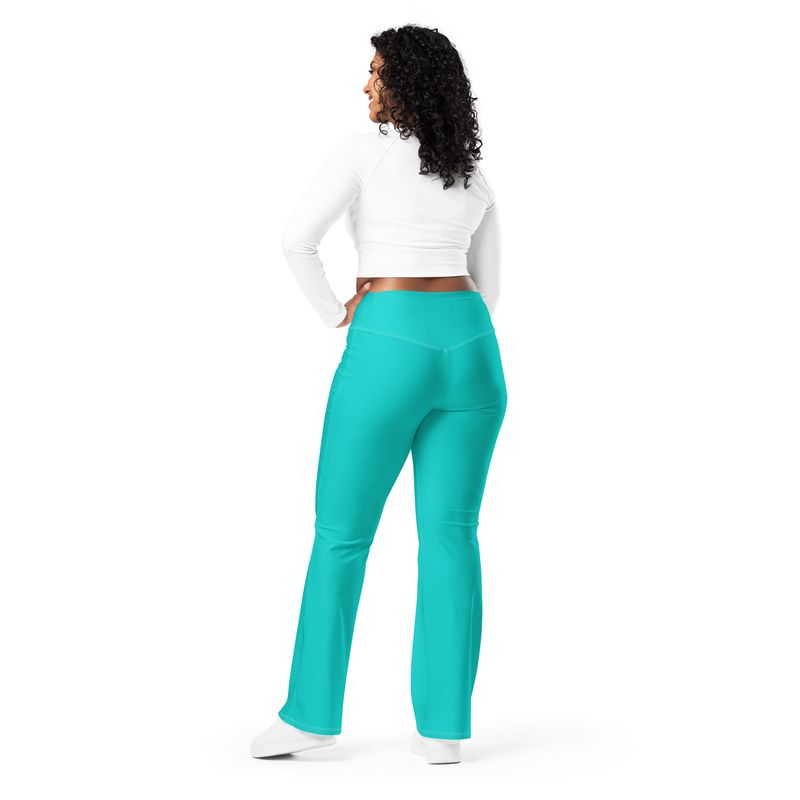 Iris Blue Flare leggings
