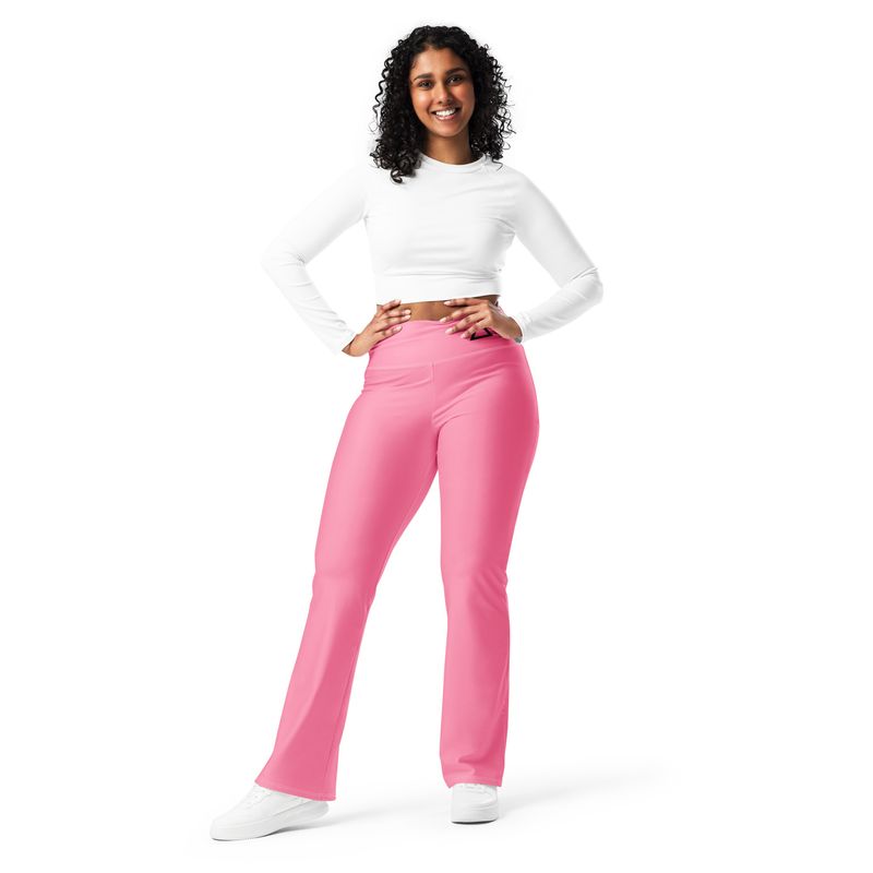 Tickle Me Pink Flare leggings