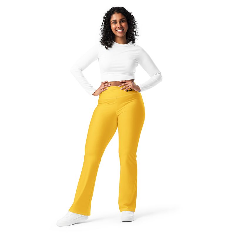 Yellow Flare leggings