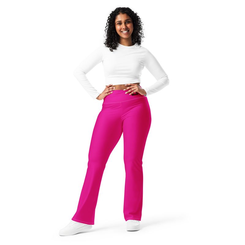 Violet Pink Flare leggings
