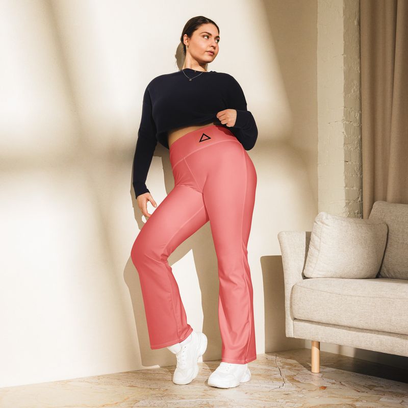 Coral Flare leggings