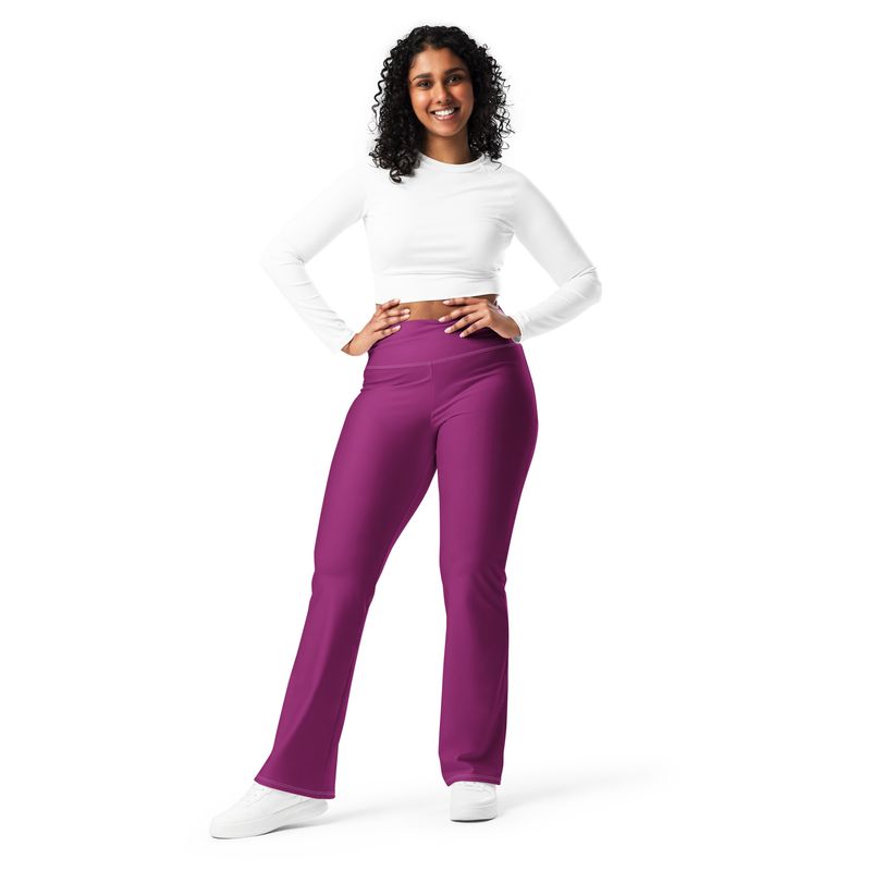 Eggplant Flare leggings