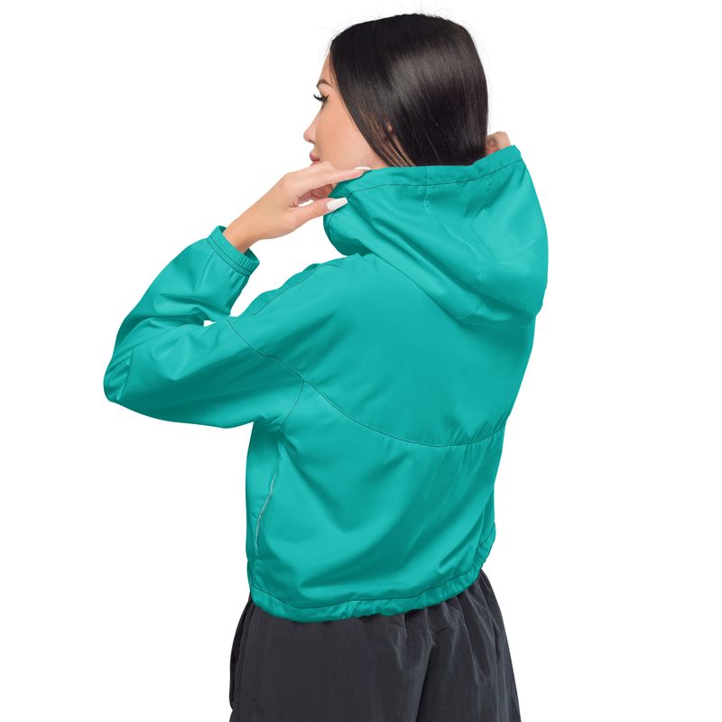 Iris Blue Women’s cropped windbreaker