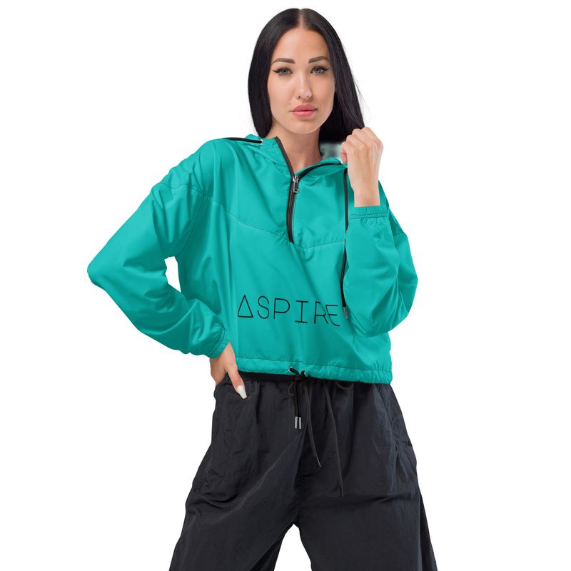 Iris Blue Women’s cropped windbreaker