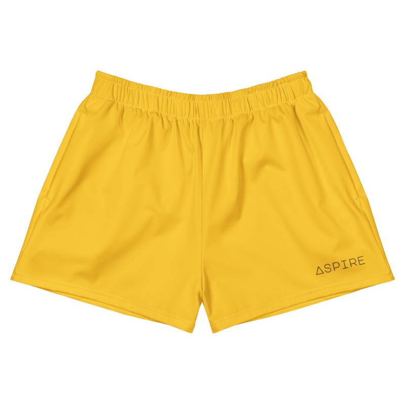 Yellow All-Over Print Unisex Athletic Shorts
