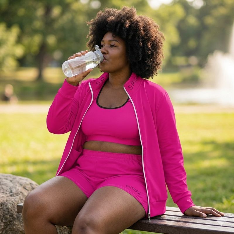 Violet Pink All-Over Print Unisex Athletic Shorts