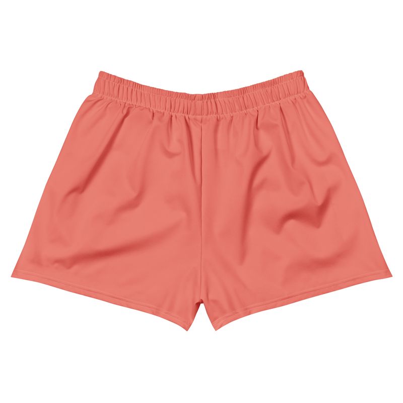 Coral All-Over Print Unisex Athletic Shorts