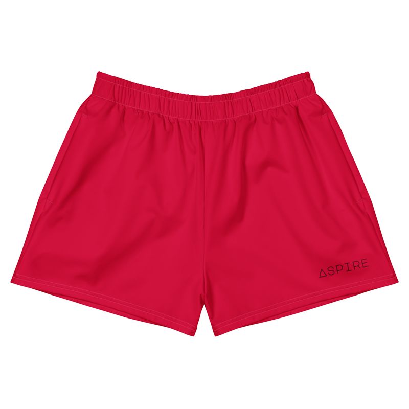 Crimson All-Over Print Unisex Athletic Shorts