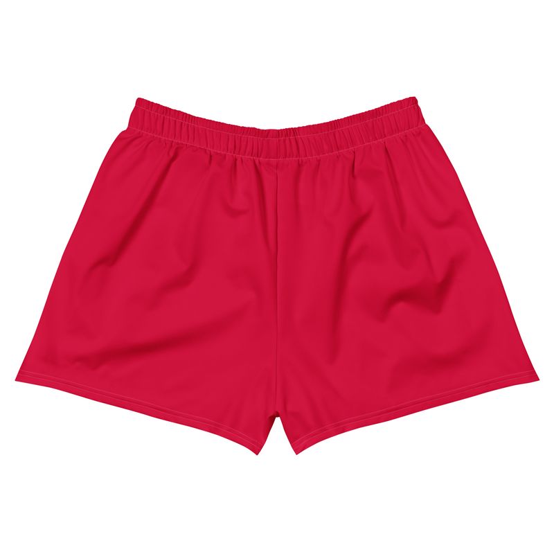 Crimson All-Over Print Unisex Athletic Shorts