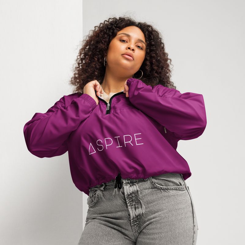 Eggplant Women’s cropped windbreaker