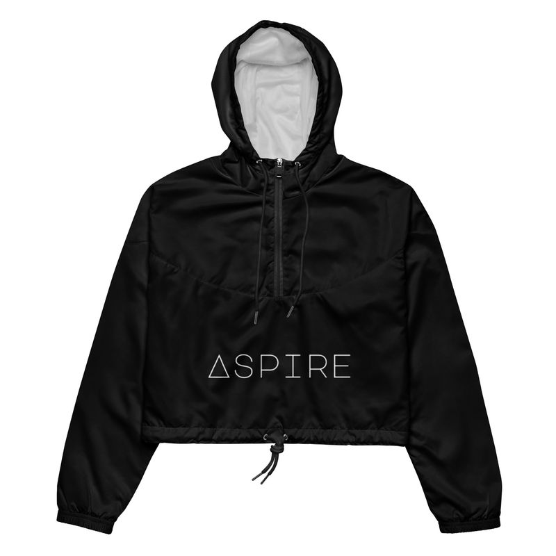 Black Women’s cropped windbreaker