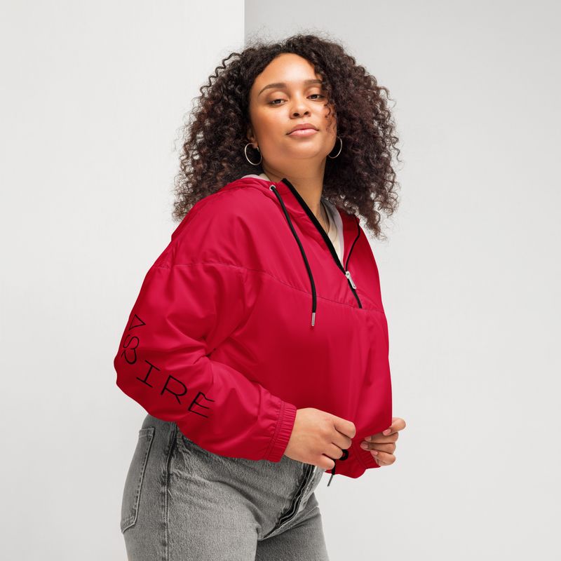 Crimson Women’s cropped windbreaker
