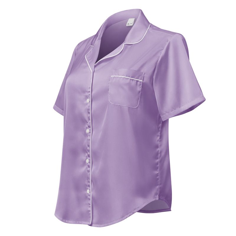 Lilac short sleeve pajama top