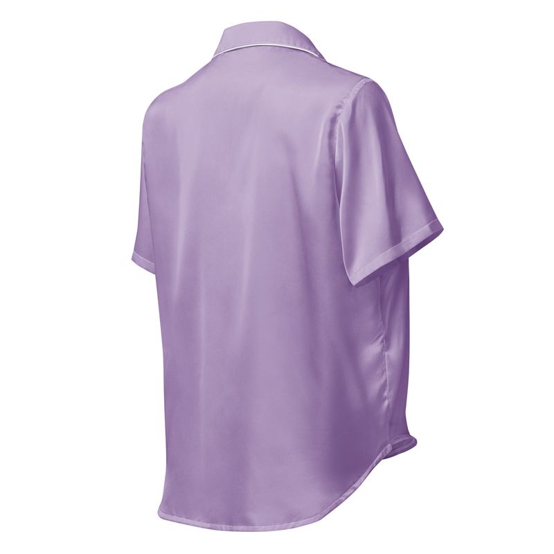Lilac short sleeve pajama top