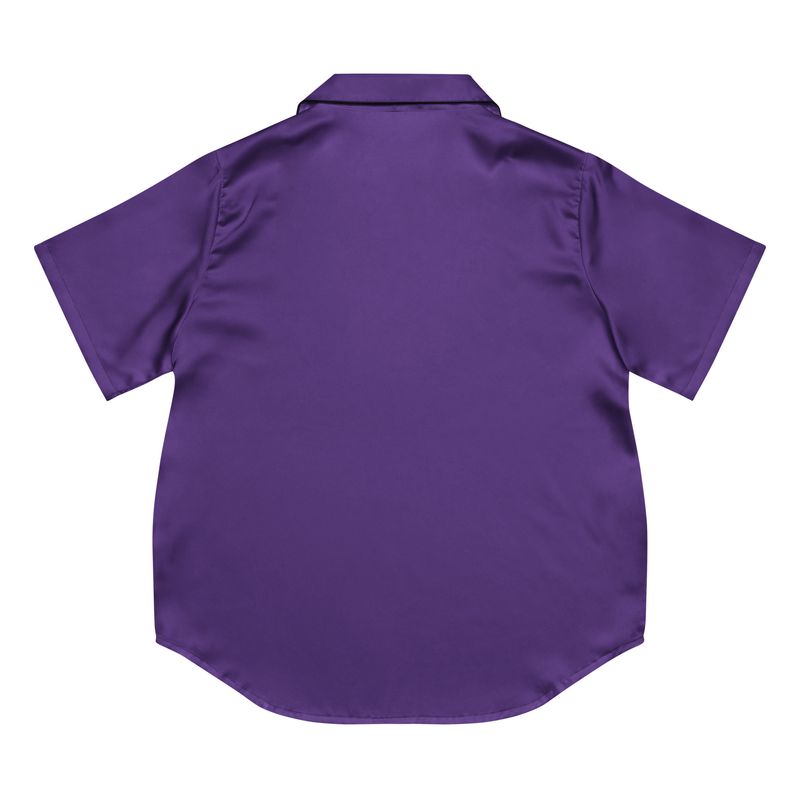 Purple All-over print women’s short sleeve pajama top