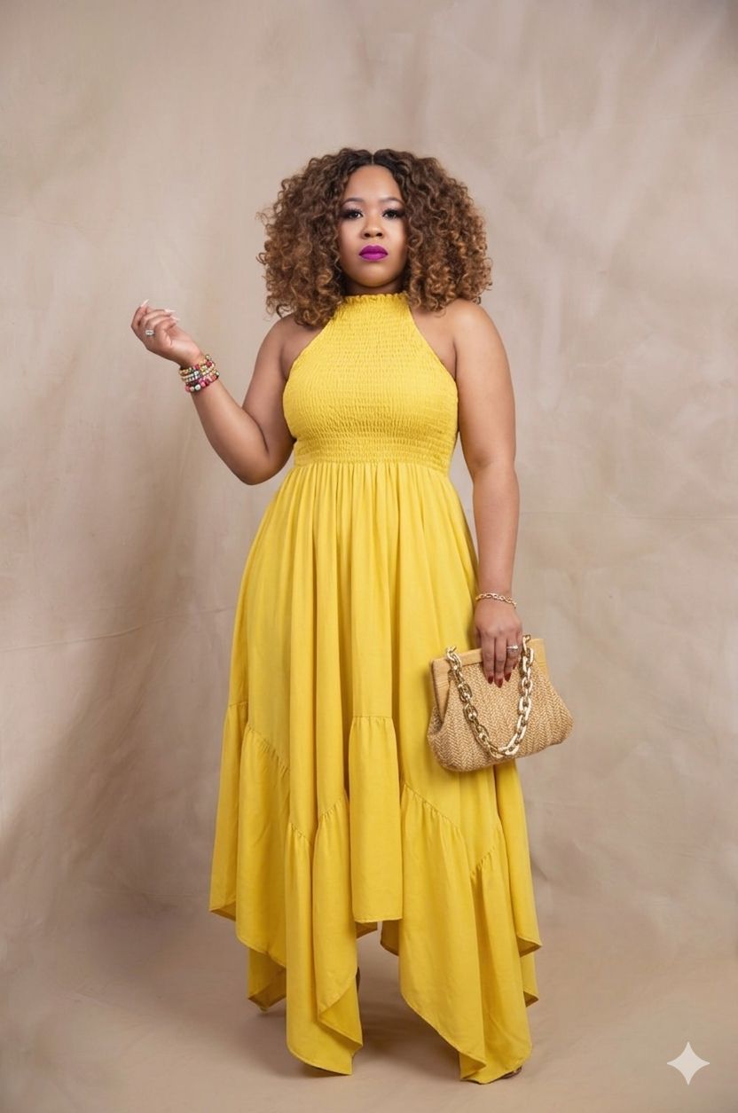 Banana Yellow Sundress