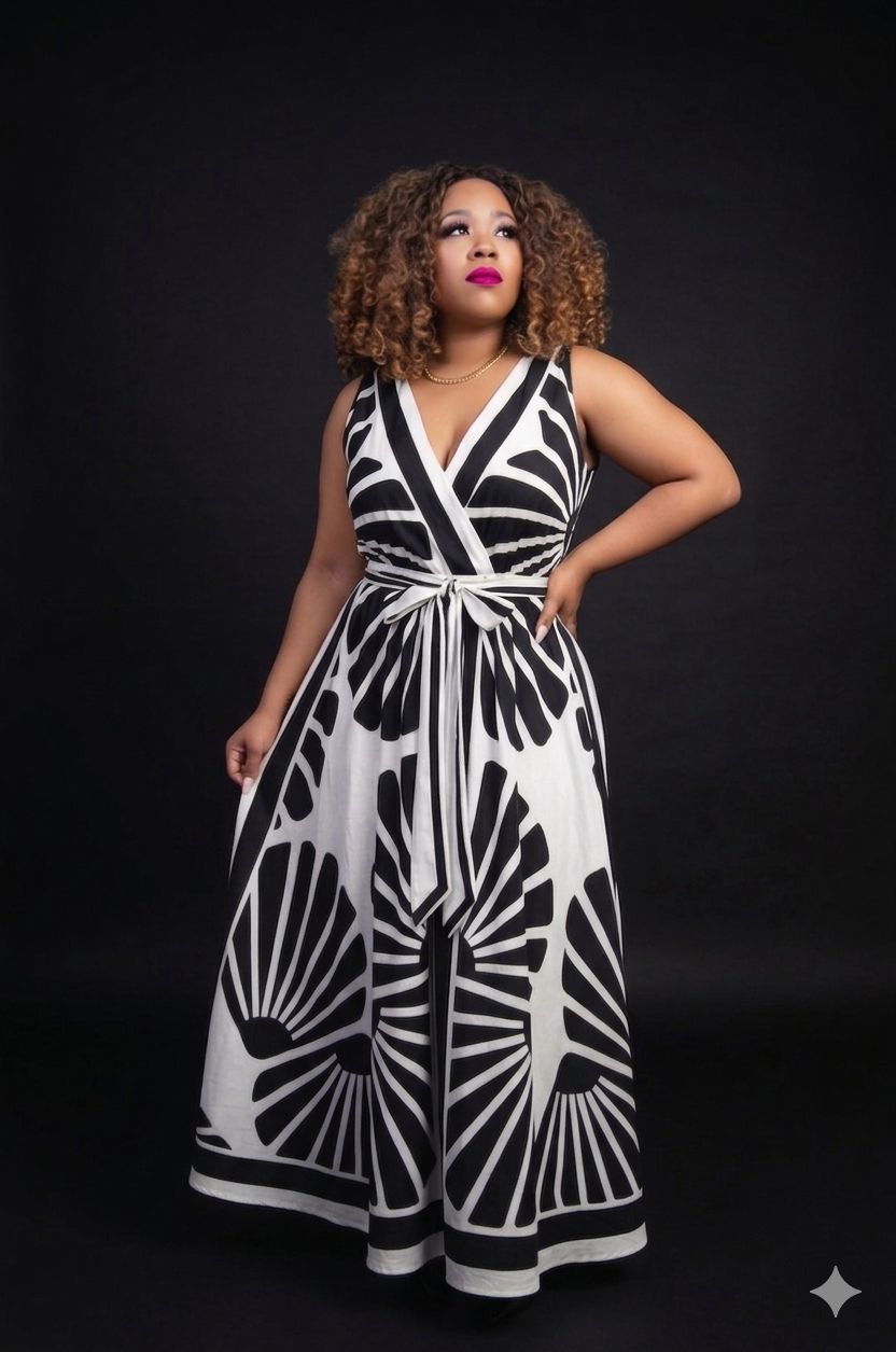 Black and White Maxi