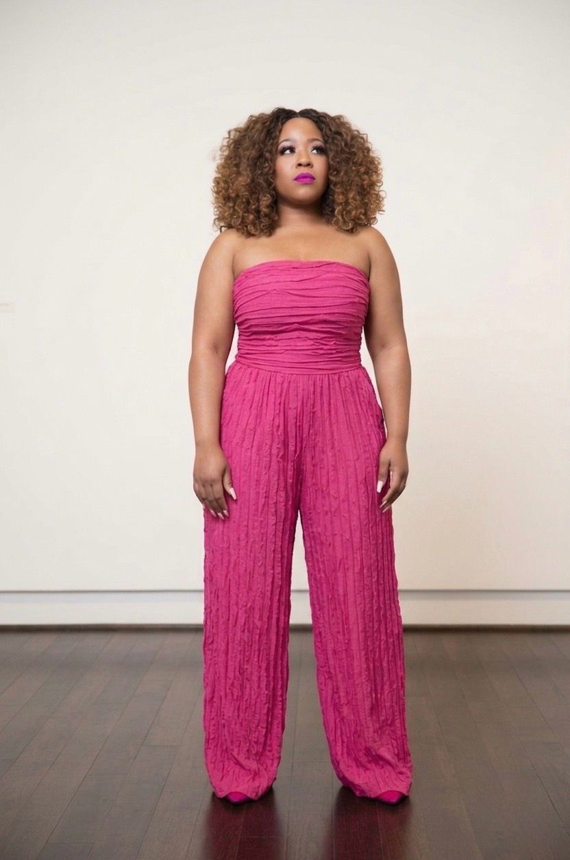 Ruffle Strapless Jumpsuit