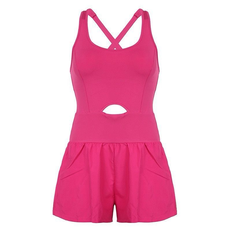 Rose Red Peekaboo Romper