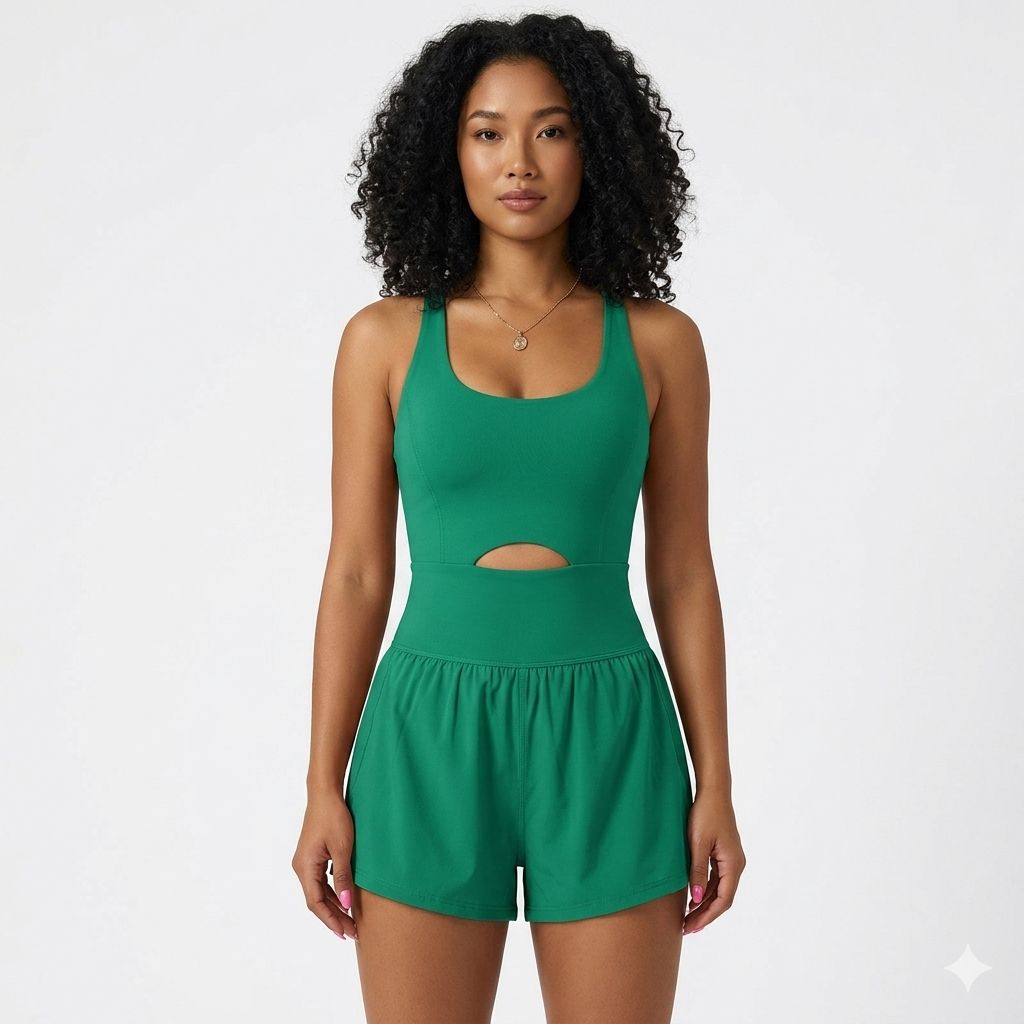 Parakeet Green Peekaboo Romper