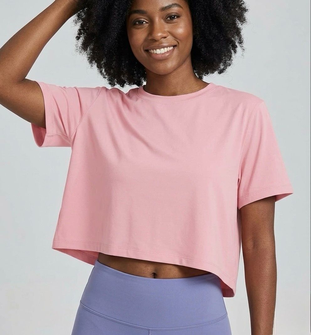 Baby Pink Crop