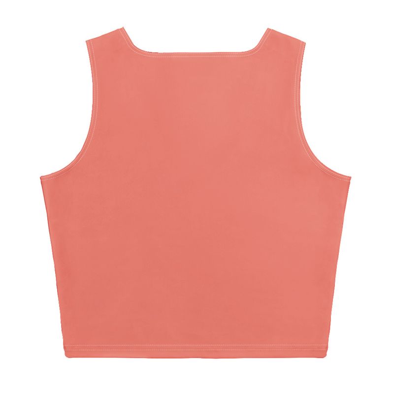 Coral Crop Top