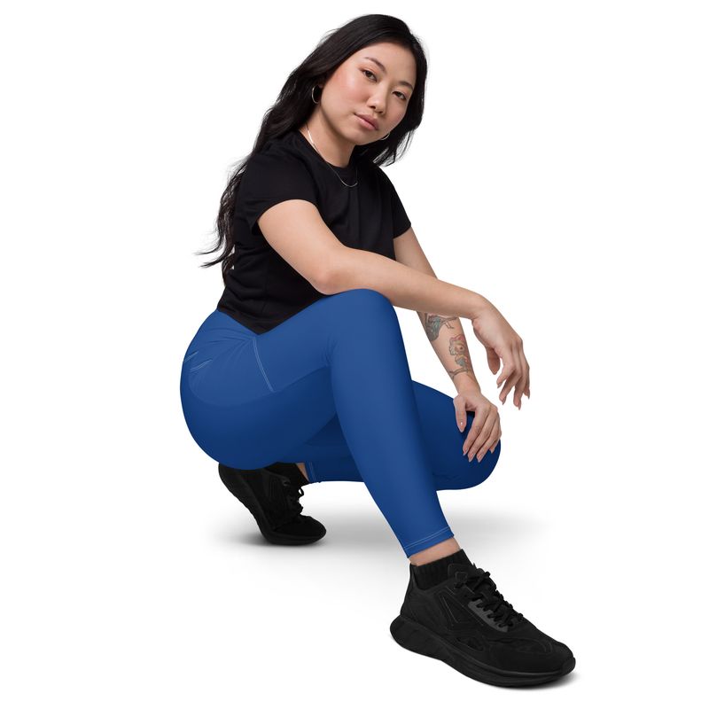 Blue Leggings with pockets
