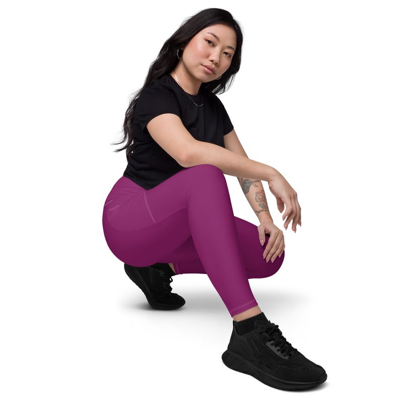 Eggplant Leggings with pockets