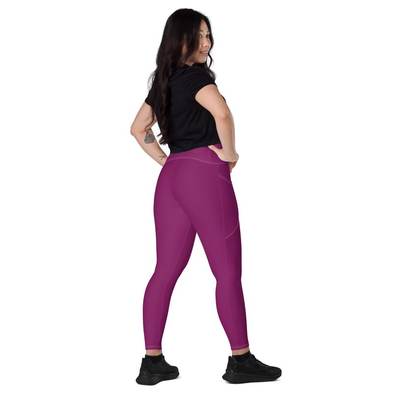 Eggplant Leggings with pockets