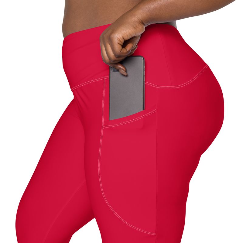 Crimson Leggings with pockets