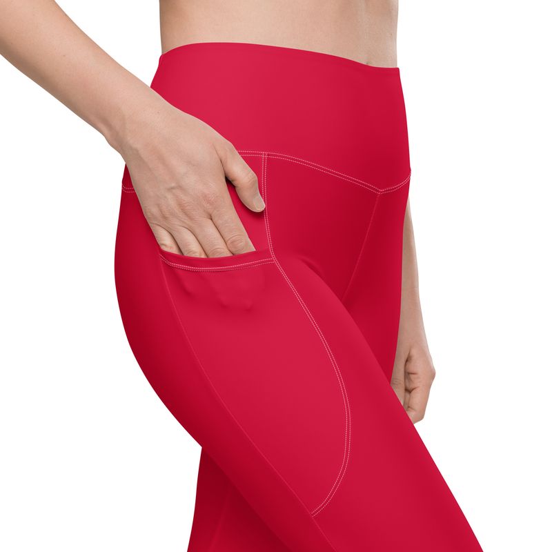 Crimson Leggings with pockets