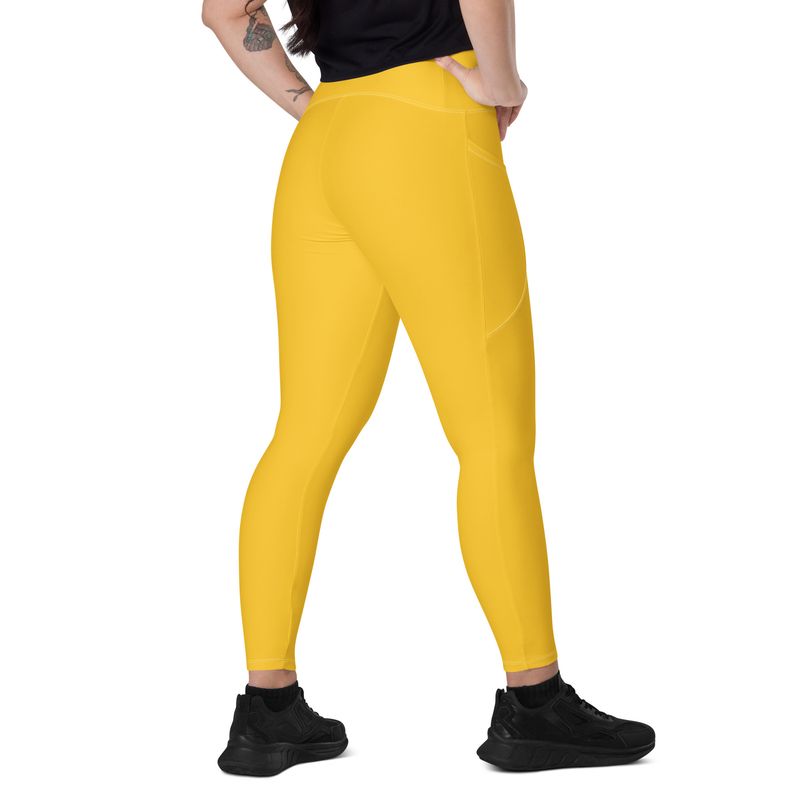 Yellow Leggings with pockets